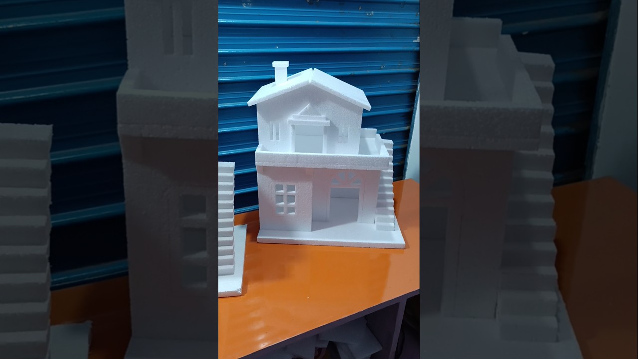 diwali house | diwali house how to make | thermocol house #diy #house #art #craft #shorts #video