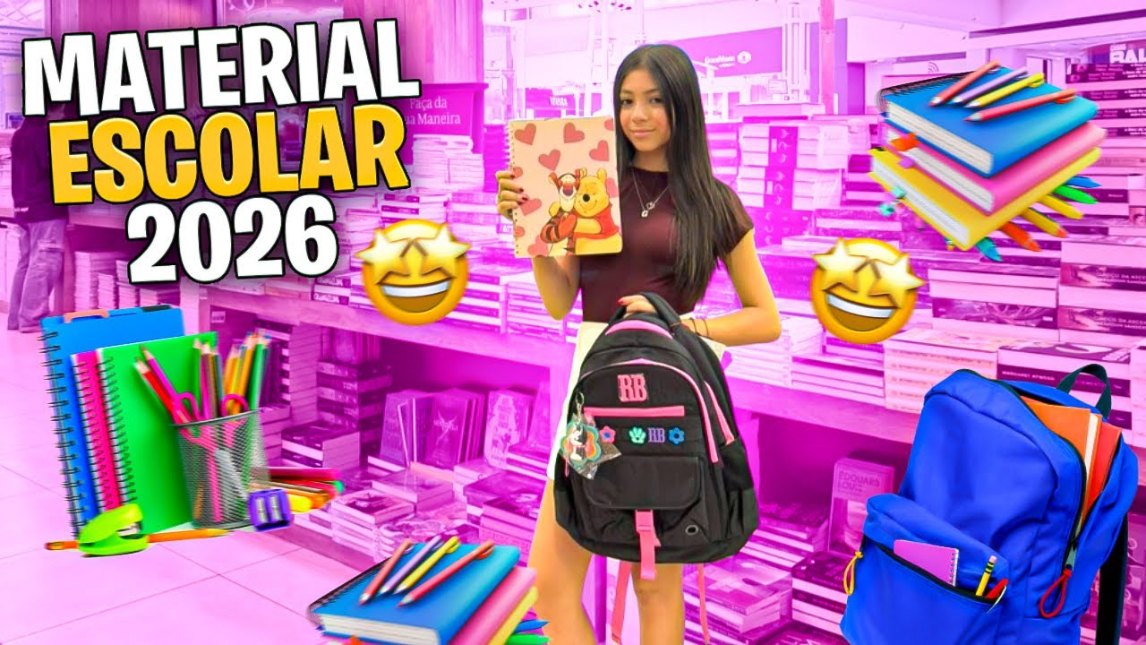 COMPRANDO MEU MATERIAL ESCOLAR 2026 