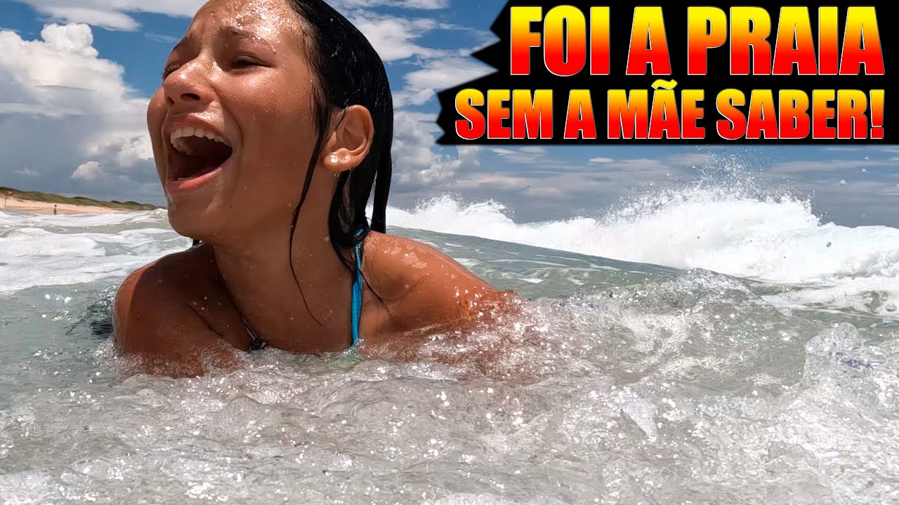 FOI A PRAIA SEM A MÃE SABER!
