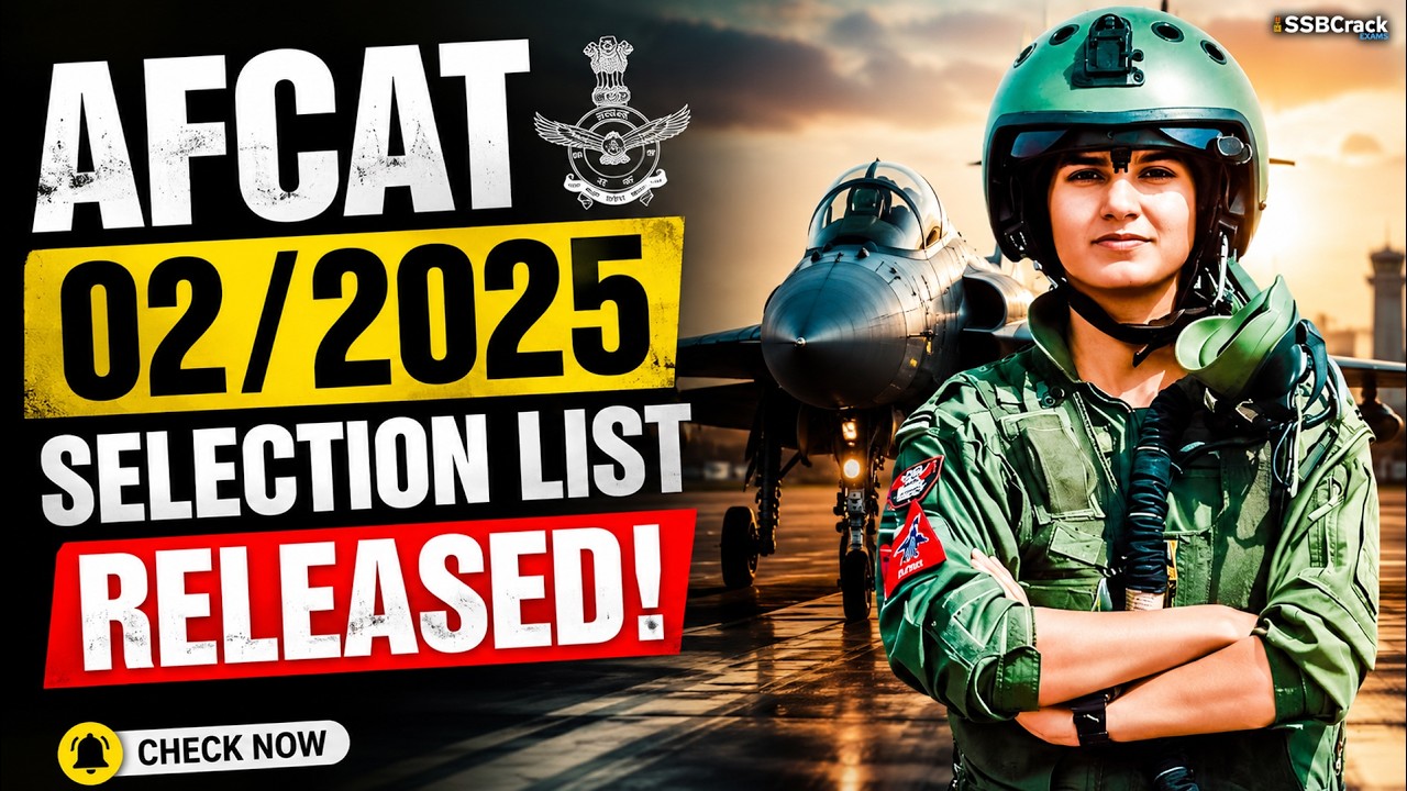 AFCAT 2 2025 Final Selection Merit List Released