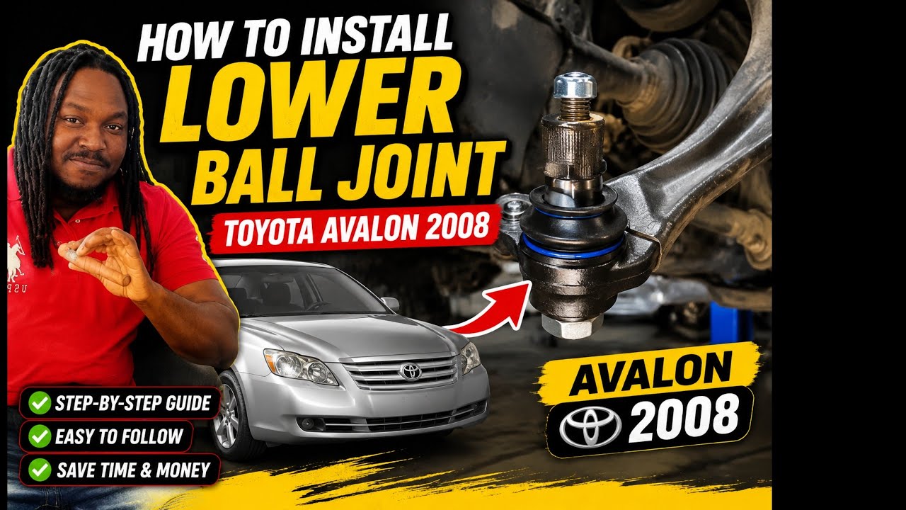 Установка нового нижнего шарового шарнира на Toyota Avalon Limited 2008 года выпуска.