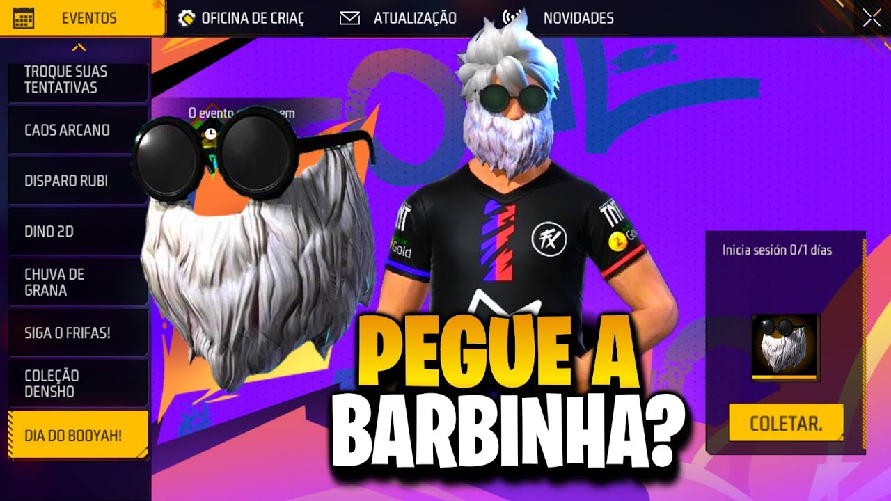 URGENTE! BARBINHA PARA TODOS AMANHÃ? E CALENDÁRIO SEMANAL DO FREE FIRE