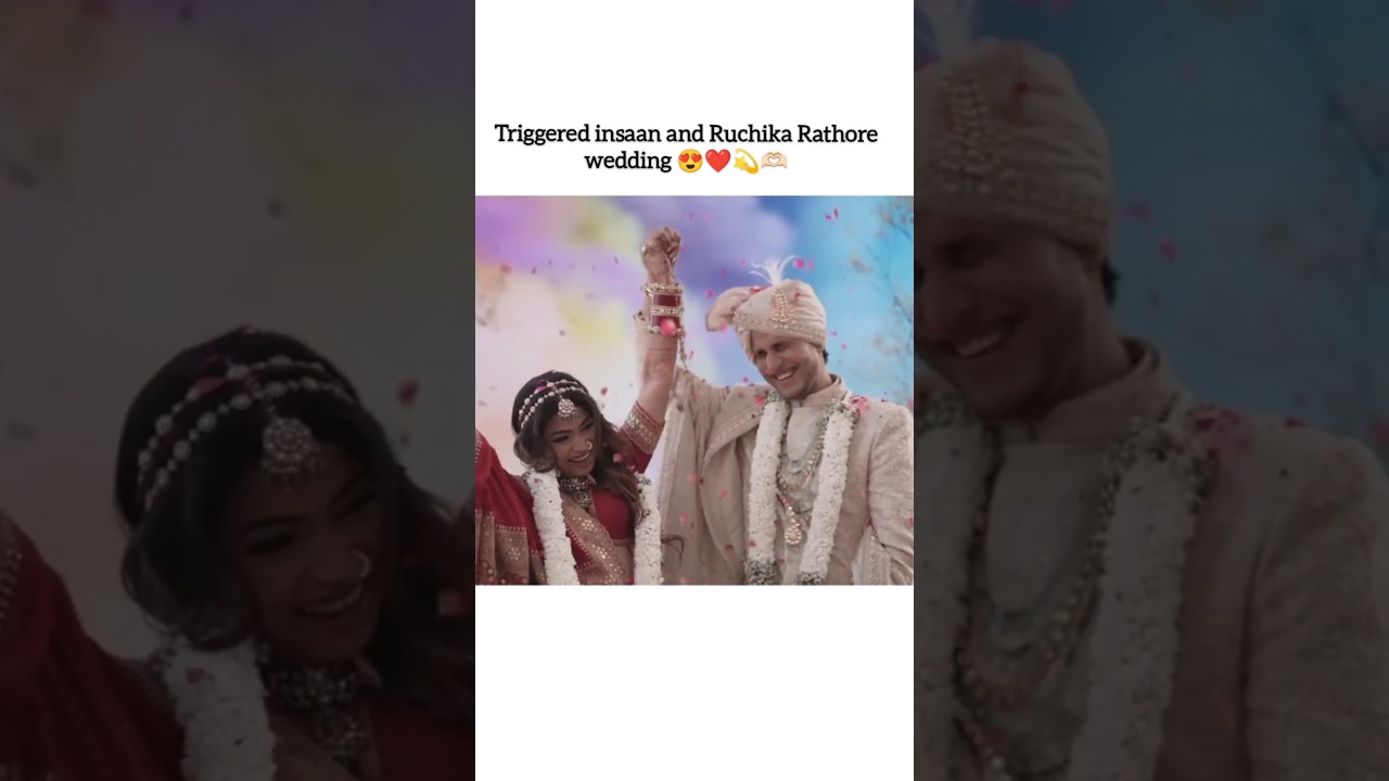 Triggered insaan (Nischay) & Ruchika Rathore wedding ❤️😍 #viral #trending #wedding #ytshorts #shorts