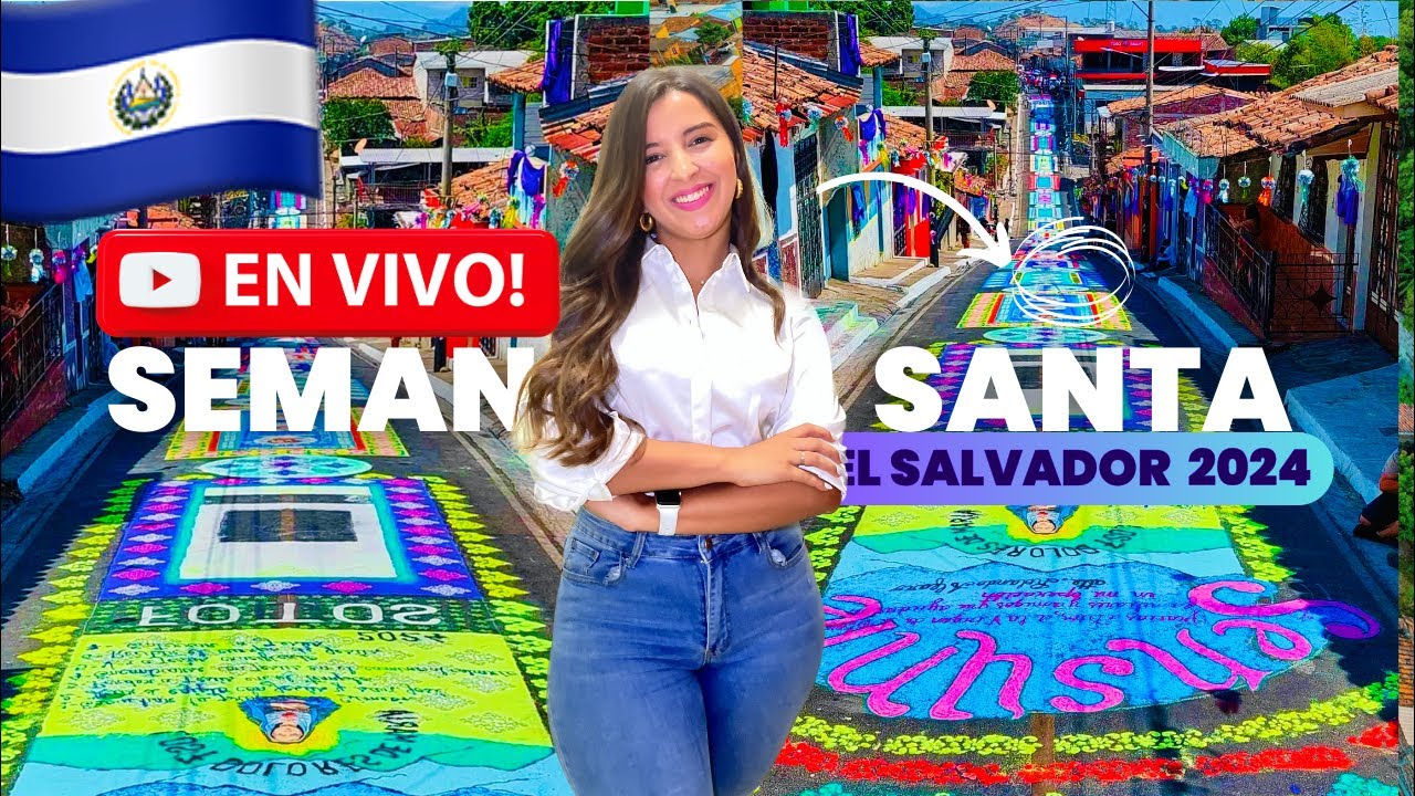 🔴EN VIVO  asi es LA ALFOMBRA más GRANDE de EL SALVADOR semana santa 2024 sensuntepeque cabañas