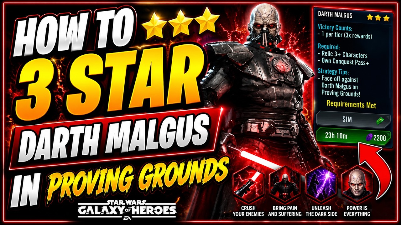 3 Star Malgus in Proving Grounds