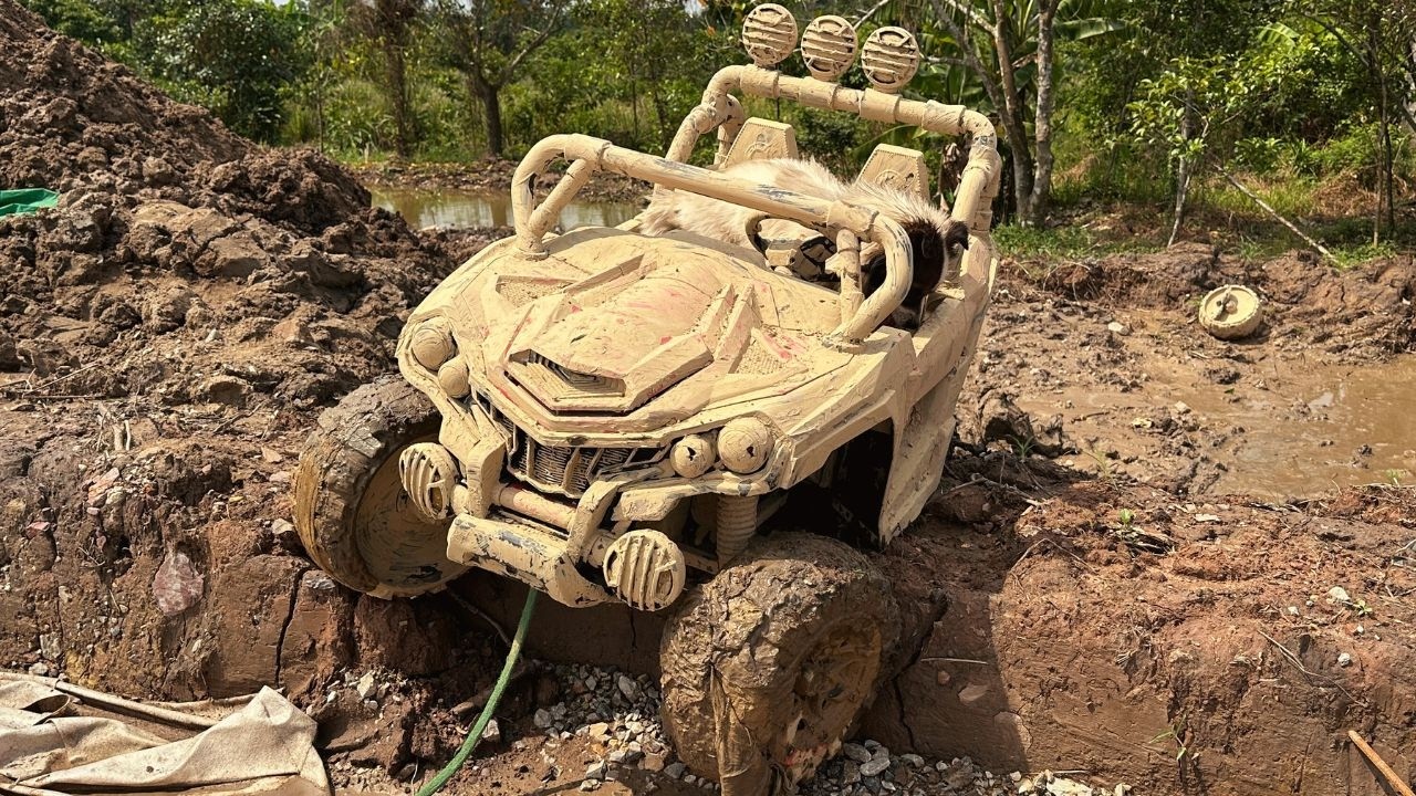 Restoration Abandoned Old UTV Car into a Kids Electric Car Birthday Gift For MY SON