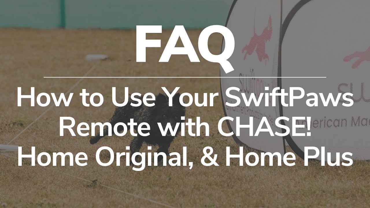 Как использовать пульт дистанционного управления SwiftPaws с CHASE, Home Original и Home Plus