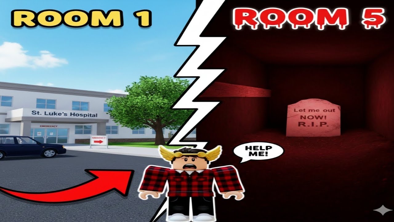 The secrets of the rooms in brookhaven! scary