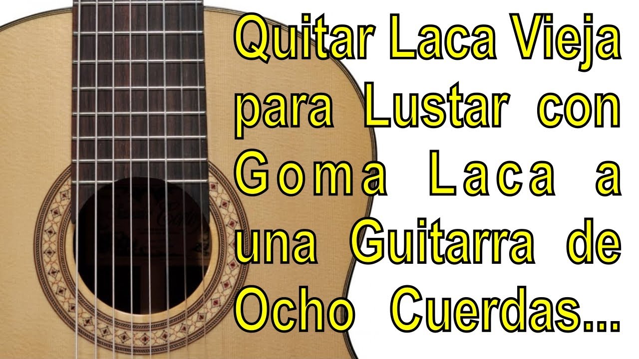 Quitar Laca a Guitarra Vieja - por Luthier Facundo Miño...