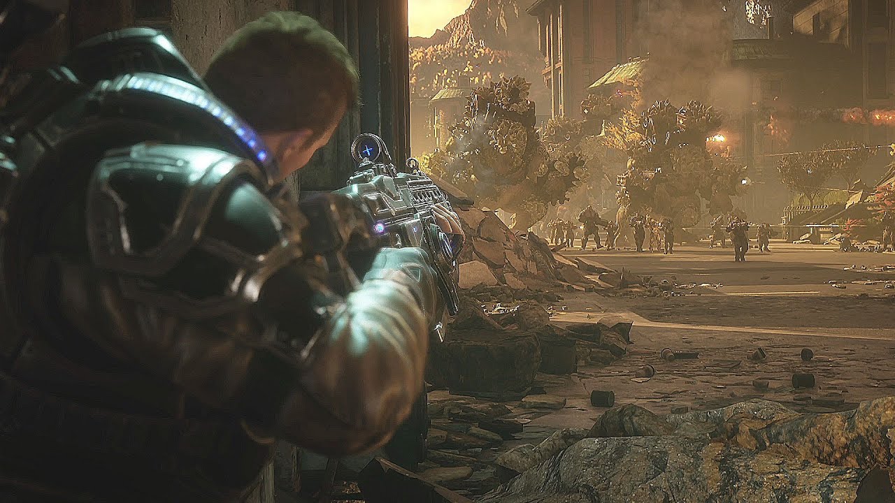 Hammer of Dawn Strike | Battle of Settlement 2 | Gears of War 5 | 4K Unreal Graphics