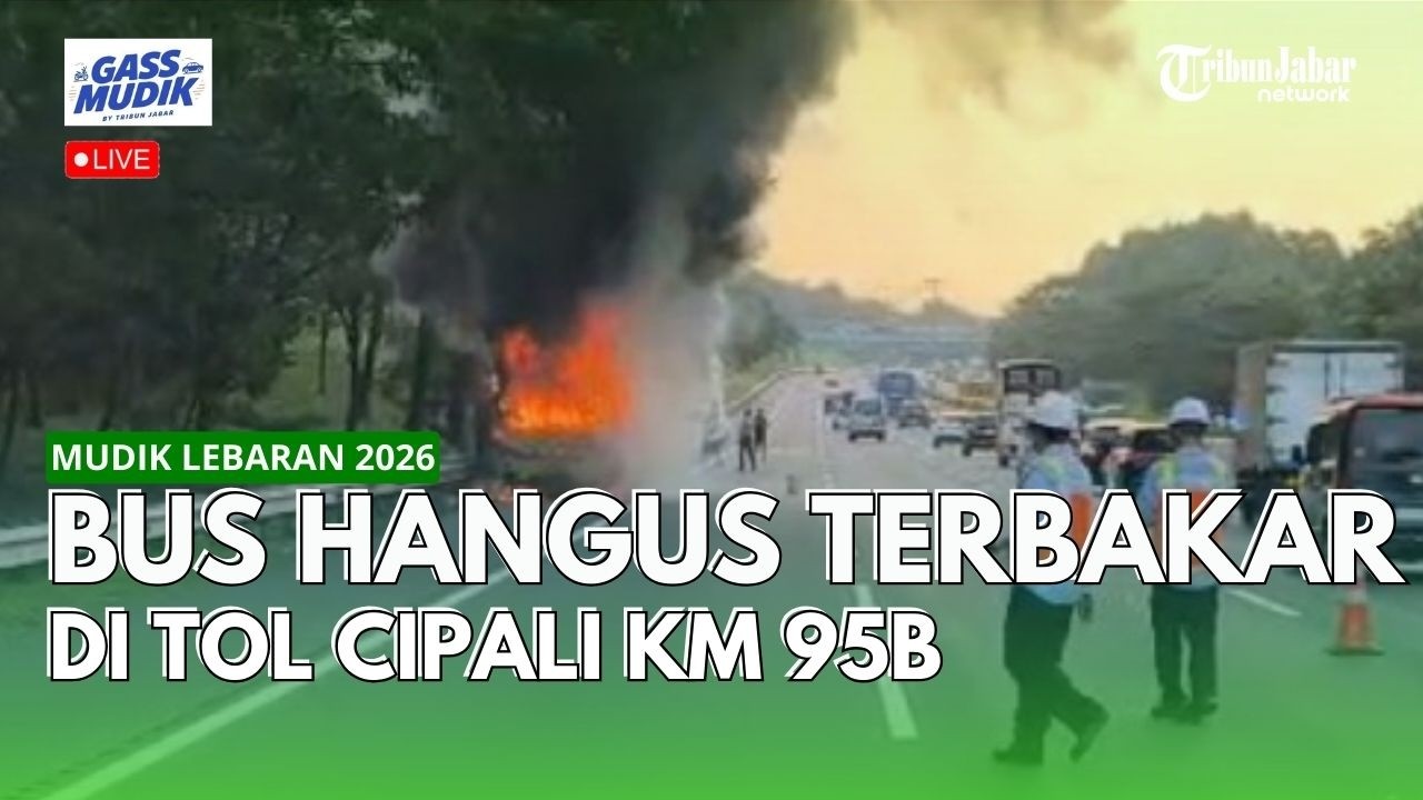 🔴 Bus Pariwisata Terbakar di Tol Cipali KM 95 Subang