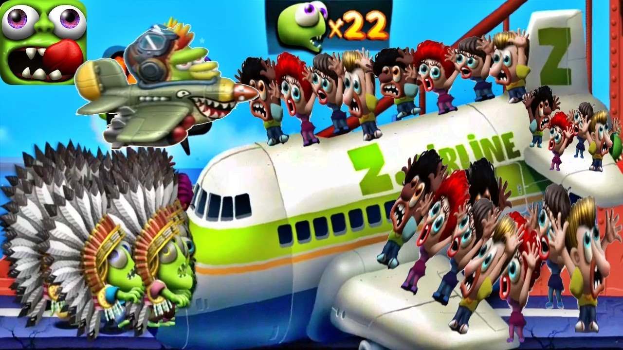 Zombie Tsunami Huge Update:Apache War Zombies and Punk Zombird- Eat Civilians (Android ,iOS)