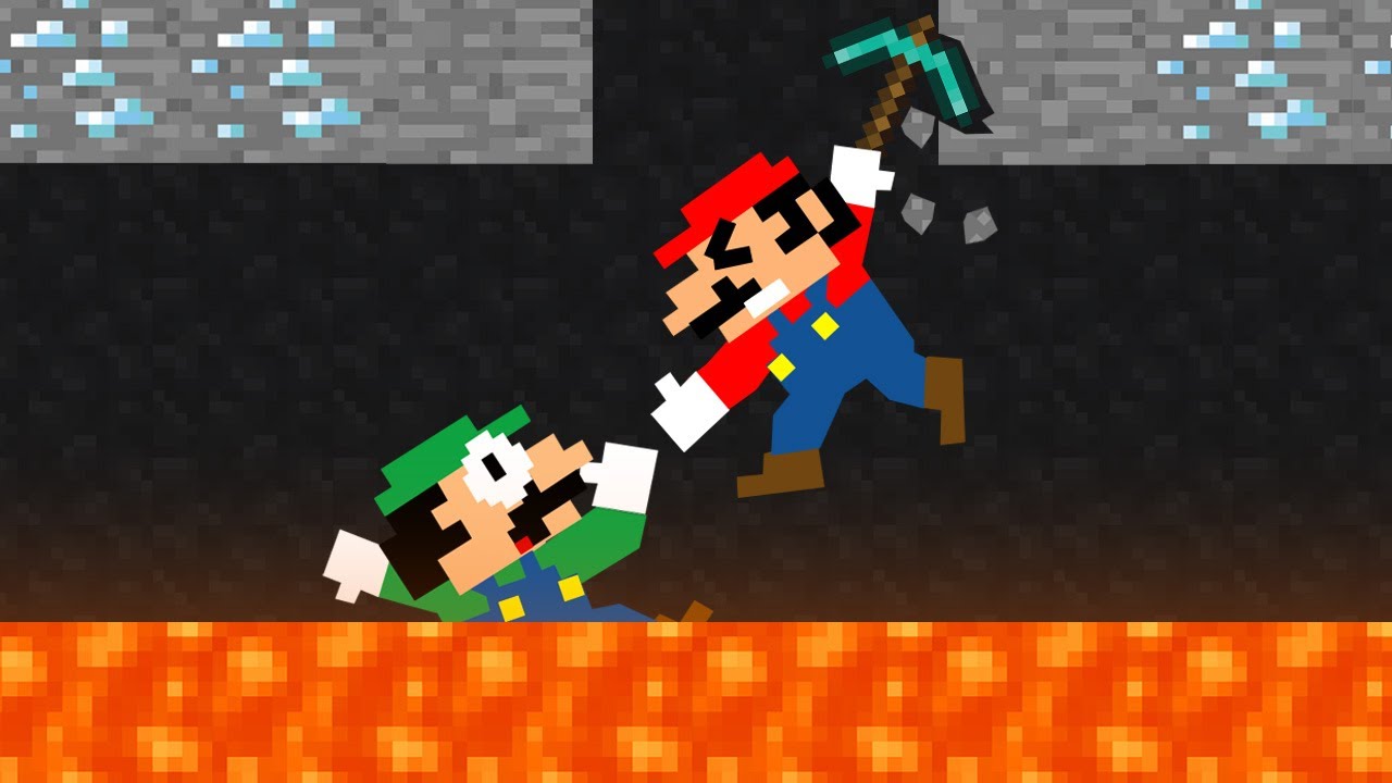 Mariocraft: Mario and Luigi lost in Minecraft World