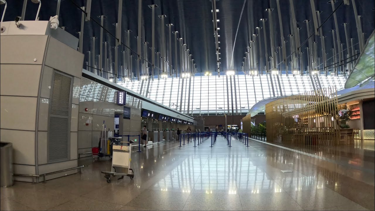 [건축시선] 공항 - 중국 상해 푸동 국제공항 출국장 中国上海浦东国际机场出境大厅 Shanghai Pudong International Airport Departure Hall