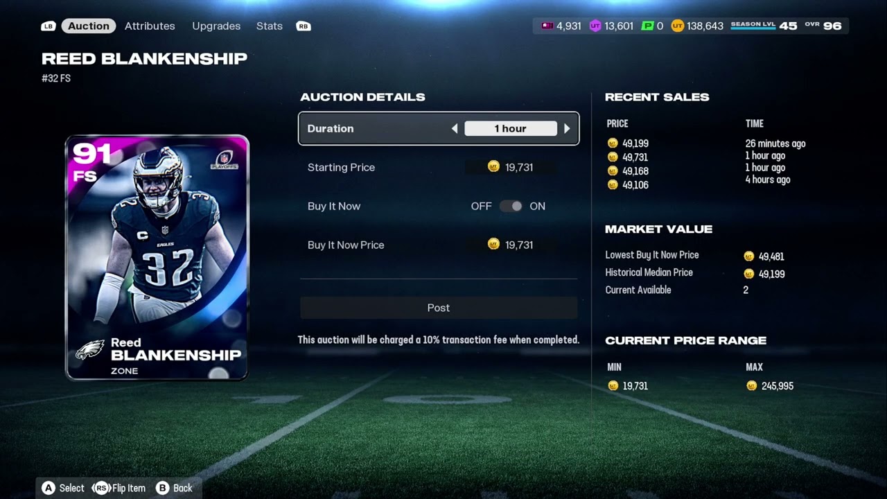 Madden 26 -Season 5  level 45 New England Patriots Theme Team Grinding hard, getting coins, selling 
