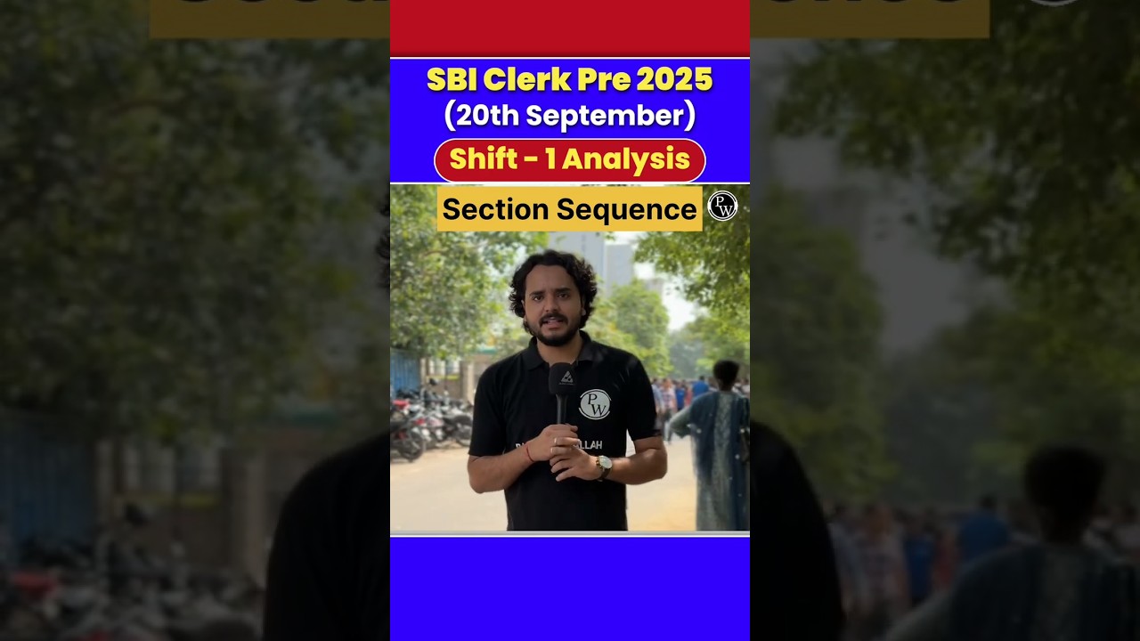 SBI Clerk Analysis 2025 Section Sequence #sbiclerk2025 #sbiclerkanalysis2025 #pw #bankingwallah