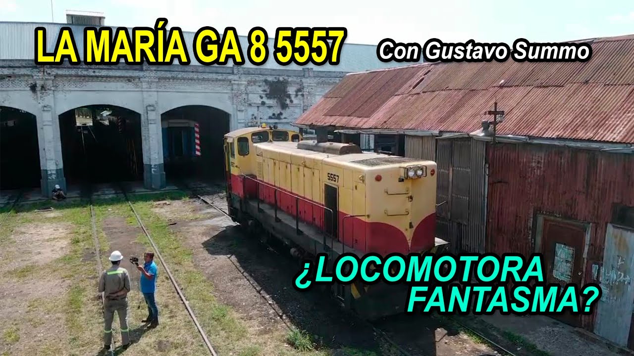 LO SABIAS? 235 KM SIN CONDUCTOR LOCOMOTORA GENERAL MOTORS GA 8 5557 GUSTAVO SUMMO DEPOSITO HAEDO