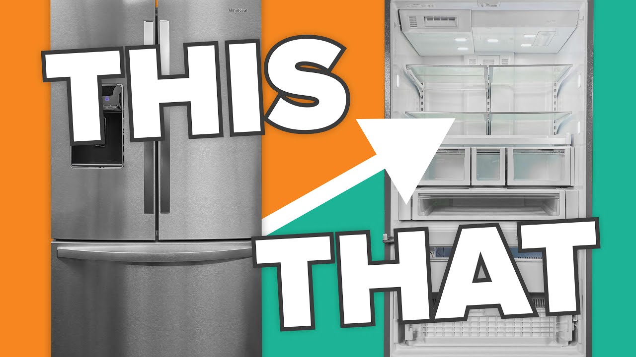 How to remove all the doors off a Whirlpool French Door Refrigerator