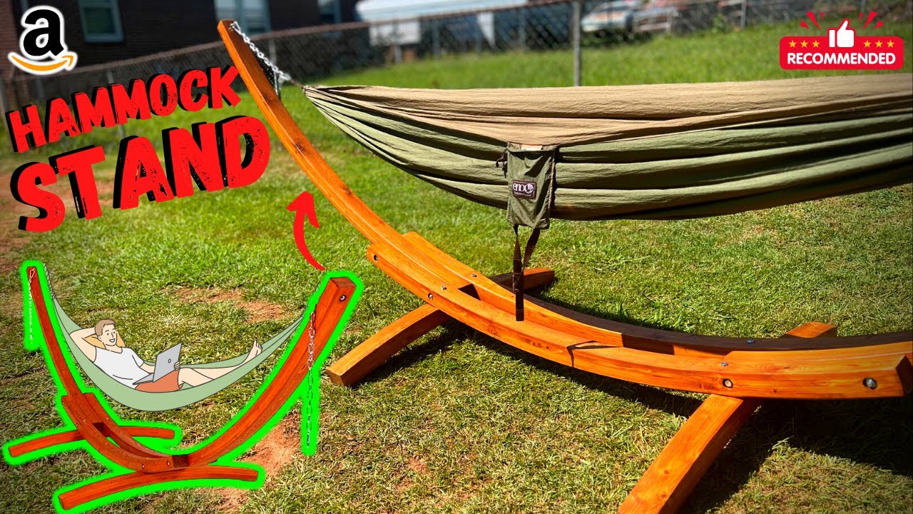 Wooden Hammock Stand for Hammocks - Setup/Review