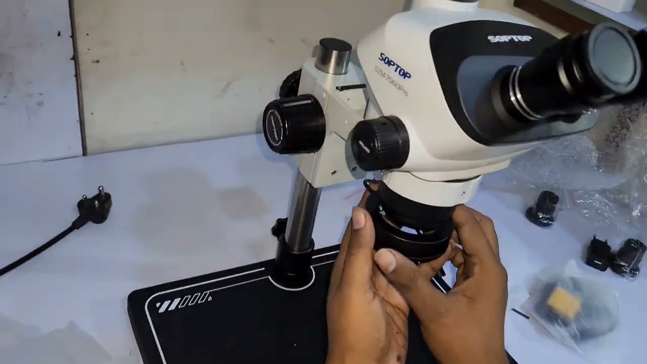 Unboxing new Microscope😍 |how to fix a new Microscope #how to fix a new Soptop SZM-7060 PRO