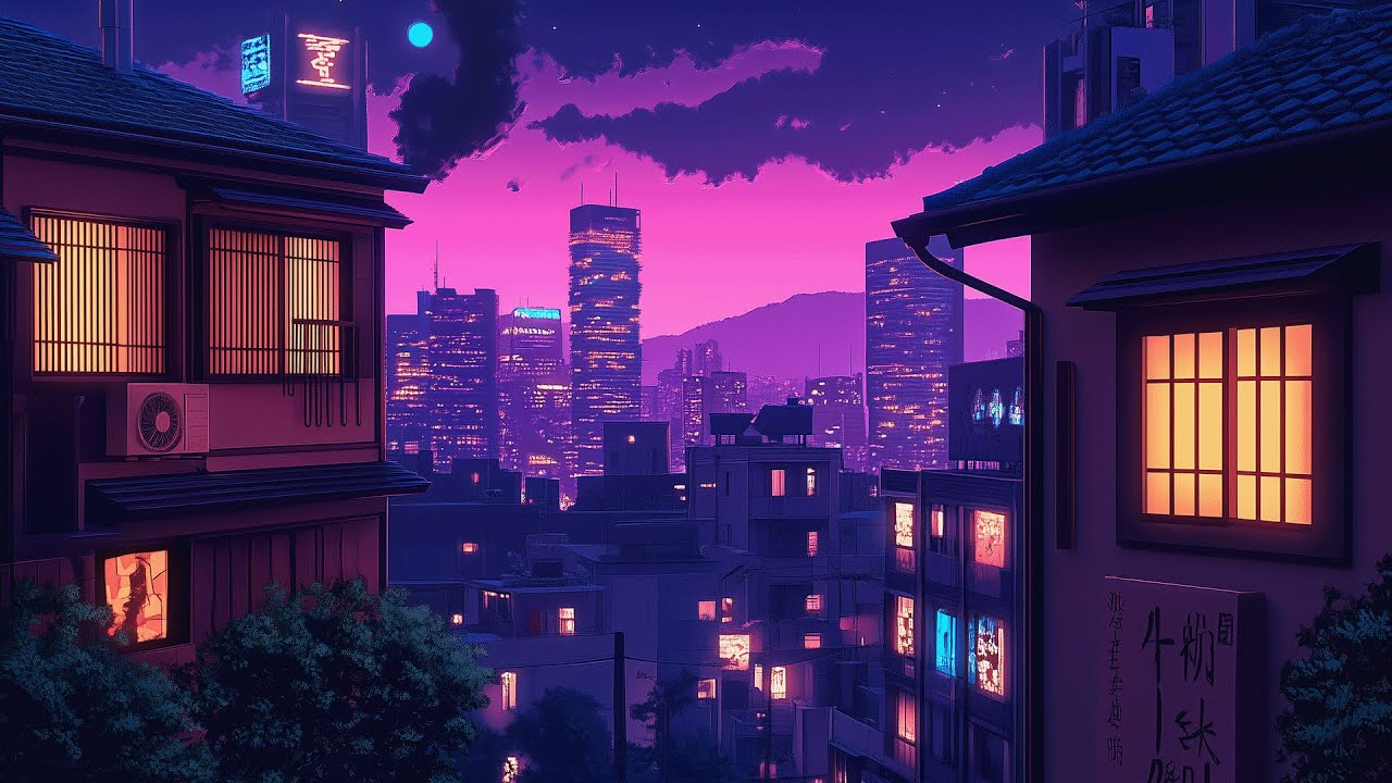 Urban Rain Soundscape & Lofi Music 🌆 Relaxing City Rain for Study/Work