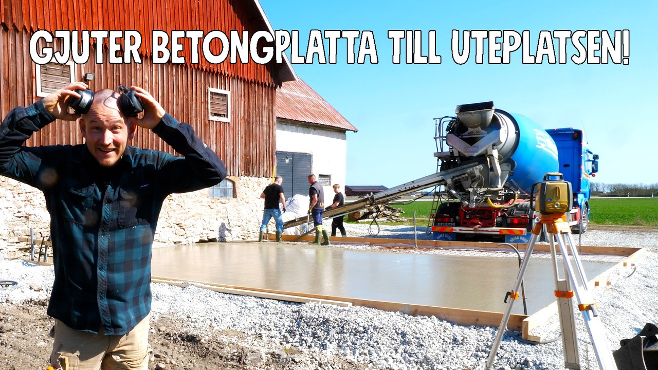 SÅ GJUTER DU BETONGPLATTA SOM ETT PROFFS! 🔨🧱 | MATSTUDION