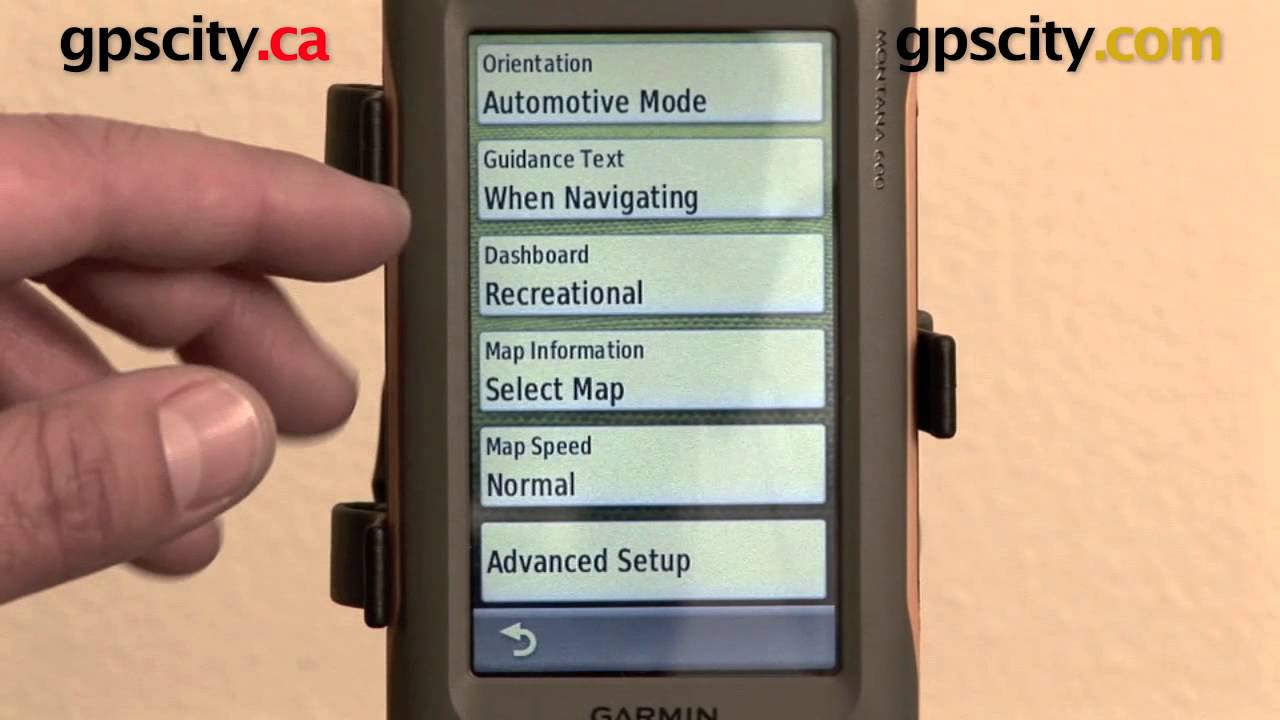 Garmin Montana 600 650 650t: Map Dashboard Overview @ gpscity.com