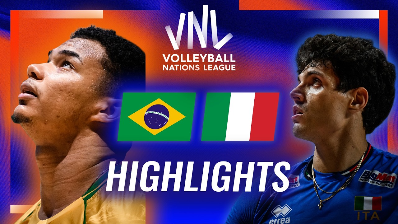 Brazil 🇧🇷 vs. Italy 🇮🇹 - Highlights | Week 2 | Men's VNL 2026