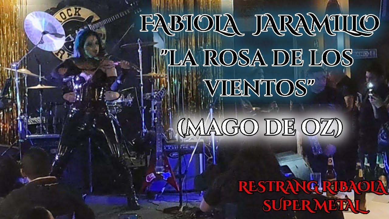 Fabiola Jaramillo - La rosa de los vientos violin Mago de Oz Concierto Fin de Año Bar Rock Rider´S