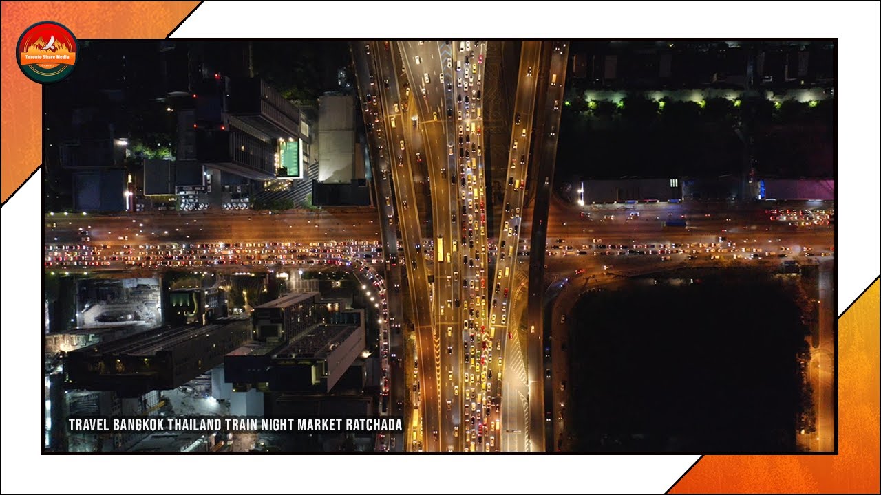 Travel Bangkok Thailand Train Night Market Ratchada | เที่ยวกรุงเทพประเทศไทยตลาดนัดรถไฟรัชดา