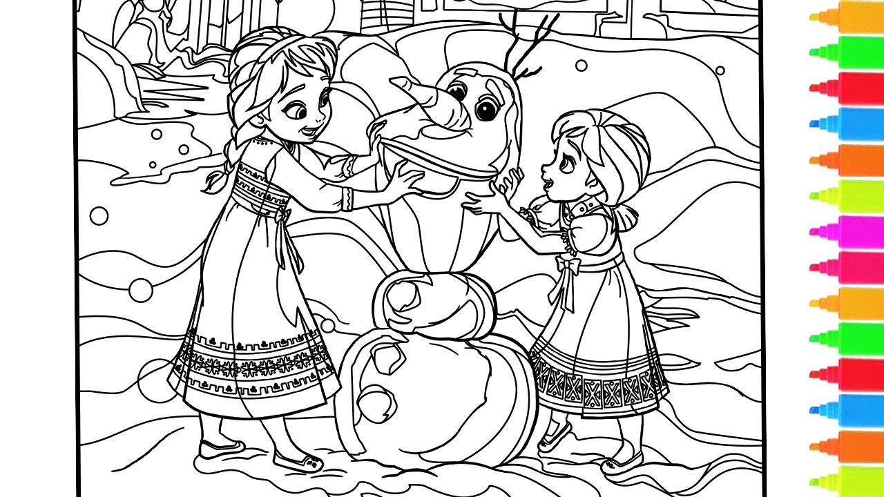Disney Frozen Do You Want to Build a Snowman? | Frozen Coloring Pages