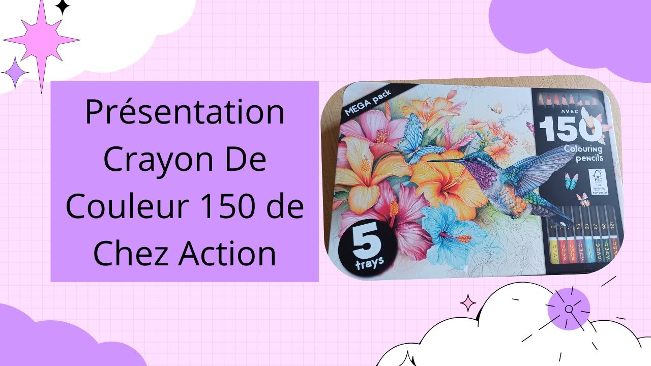 Présentation Crayon De Couleur 150 de chez Action