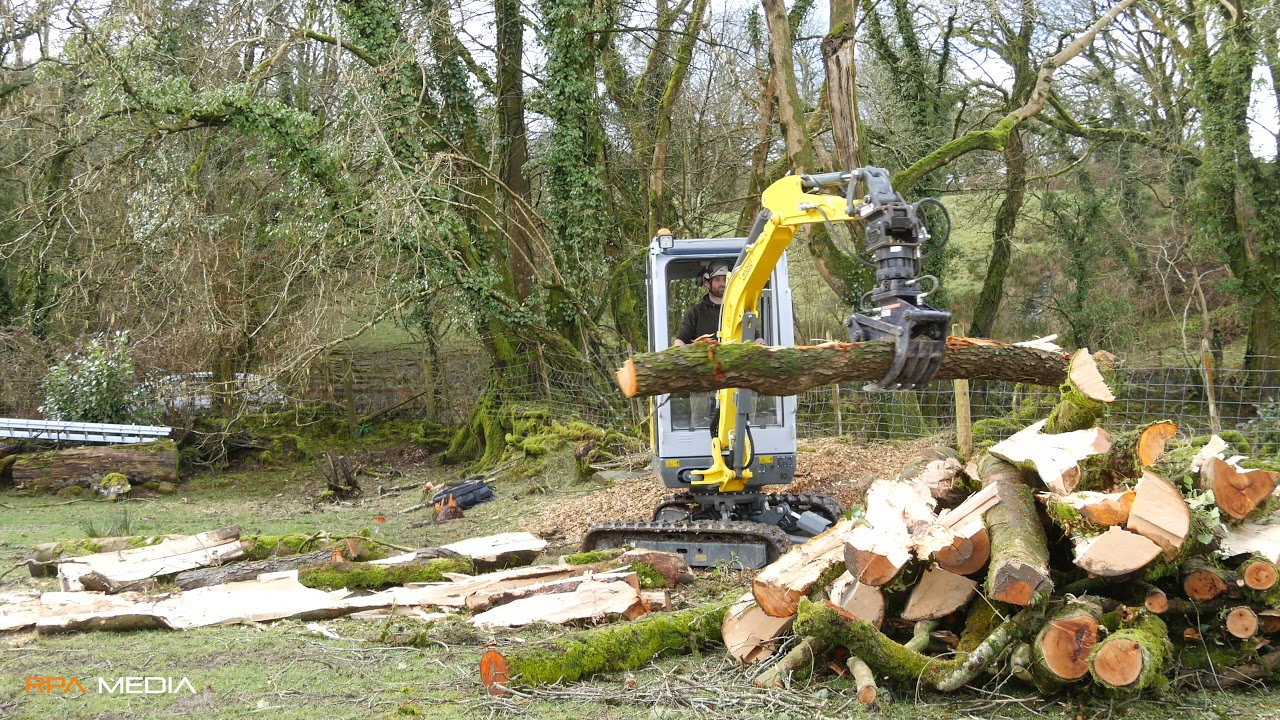 Wacker Neuson ET18VDS handling logs