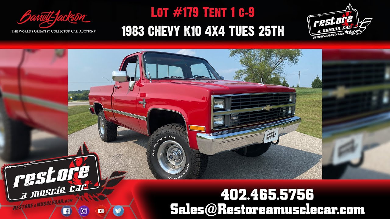 1983 Chevrolet K-10 Short Box 4x4, 305 V8, Automatic,  Barrett Jackson Lot #179