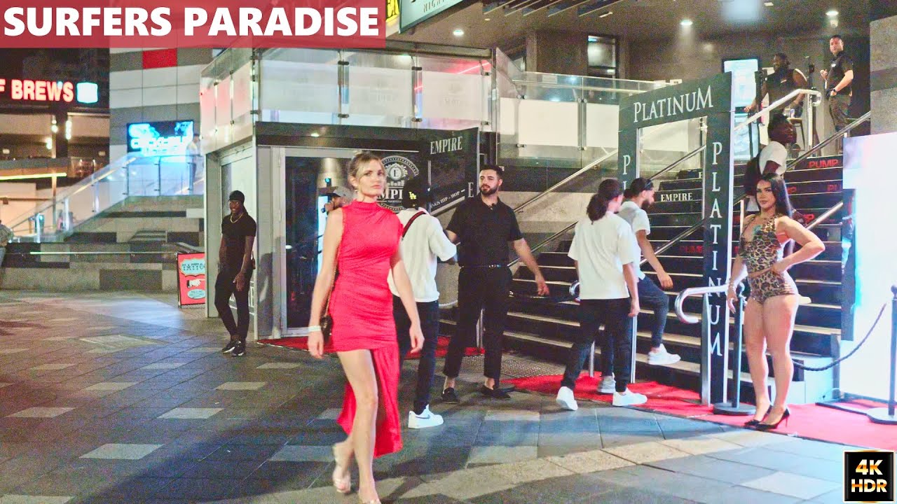 [4K HDR] Surfers Paradise Nightlife 2025 | Friday Night Walk Cavill Ave & Orchid Ave