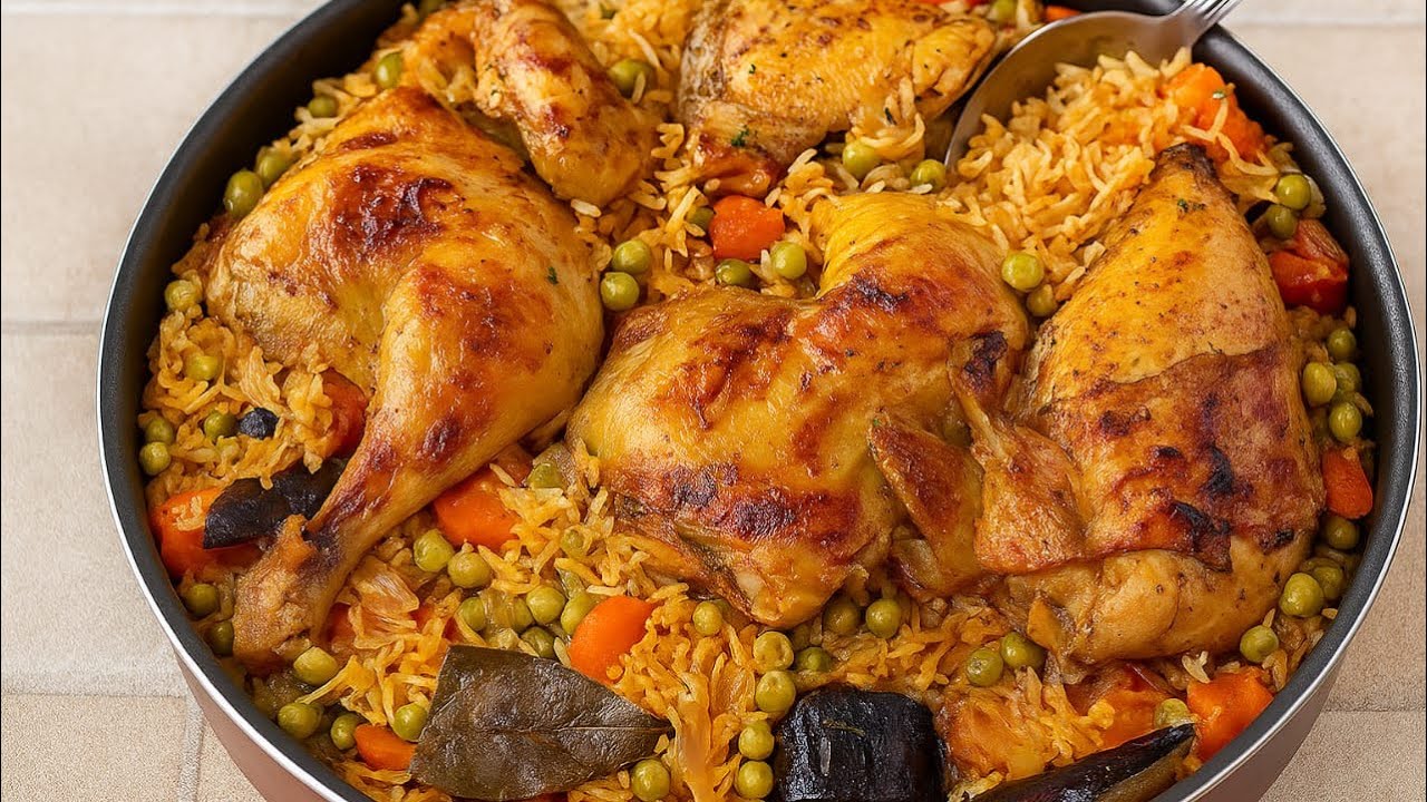 صينية الأرز بالدجاج والخضار 🔥 طعم خرافي يدوّب Chicken & Veggie Rice Tray  So Delicious 😋