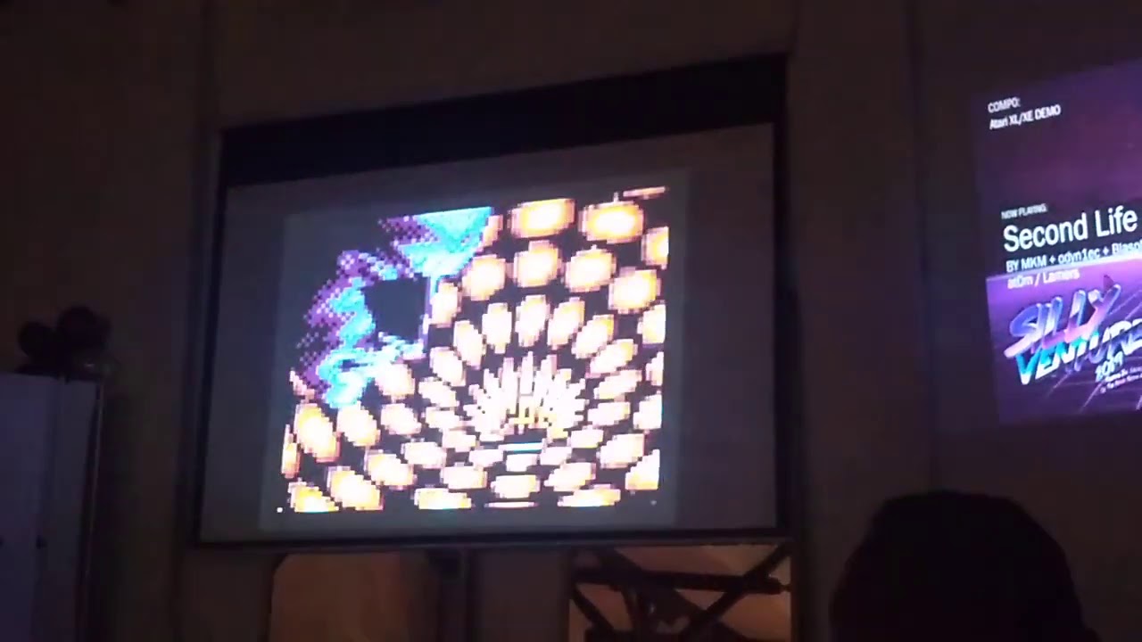 Second Life Syndrome (live) - Atari XL/XE demo by Lamers live at Silly Venture 2019