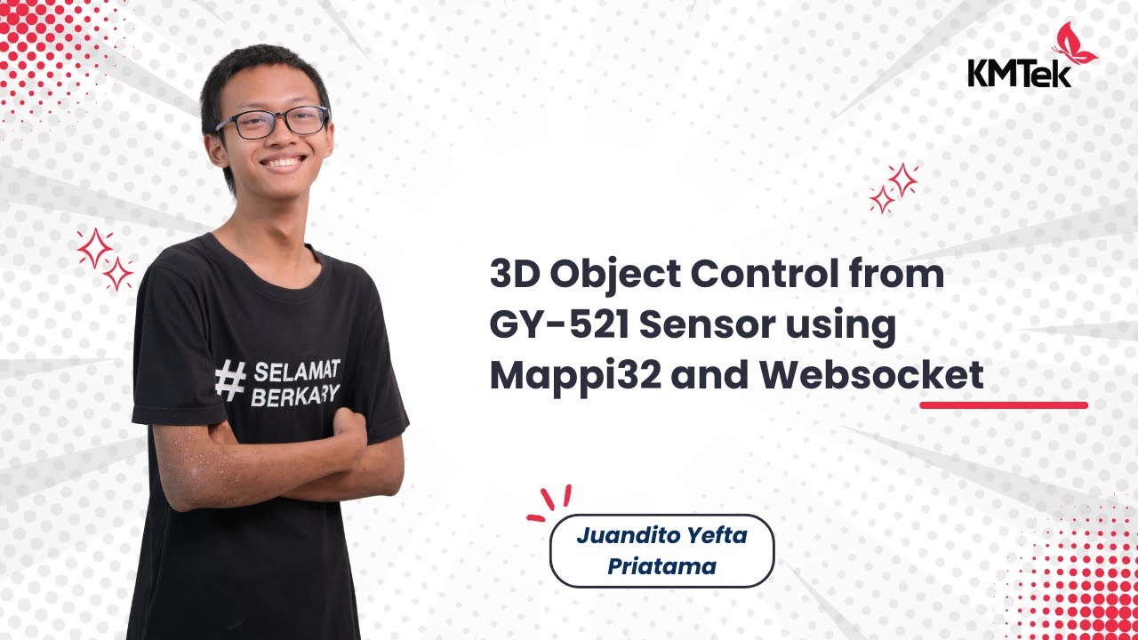 3D Object Control from GY-521 Sensor using Mappi32 and Websocket