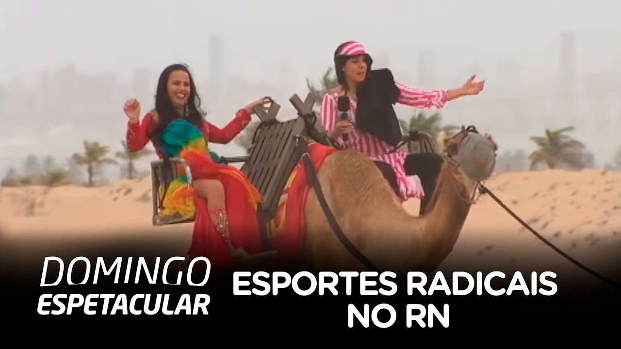 Repórter do Achamos no Brasil se arrisca em esportes radicais no RN