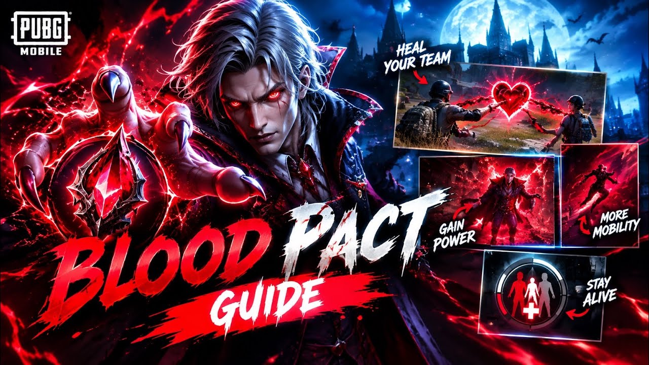 PUBG MOBILE 4.6 BLOOD PACT GUIDE 🩸 How to Use It + Best Tips!