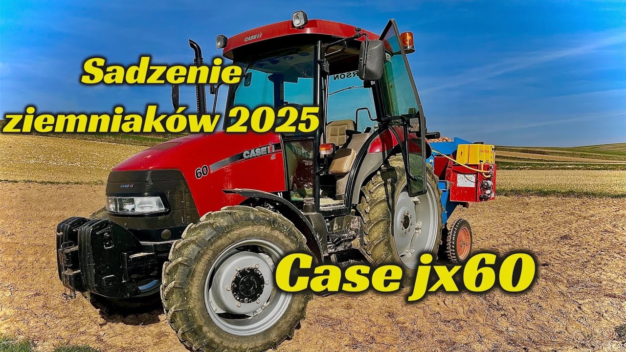 Sadzenie ziemniaków 2025☆case jx60☆farmtrac 690dt