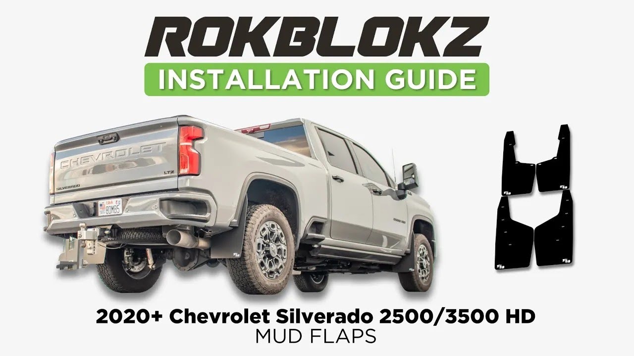 2020+ Chevrolet Silverado 2500 / 3500 HD: How to Install Rokblokz Mud Flaps.