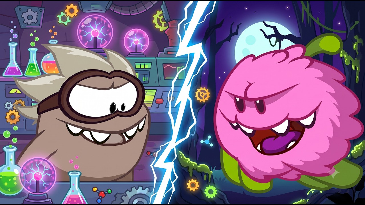 Om Nom's Spooky Transformations 🧪 LIVE