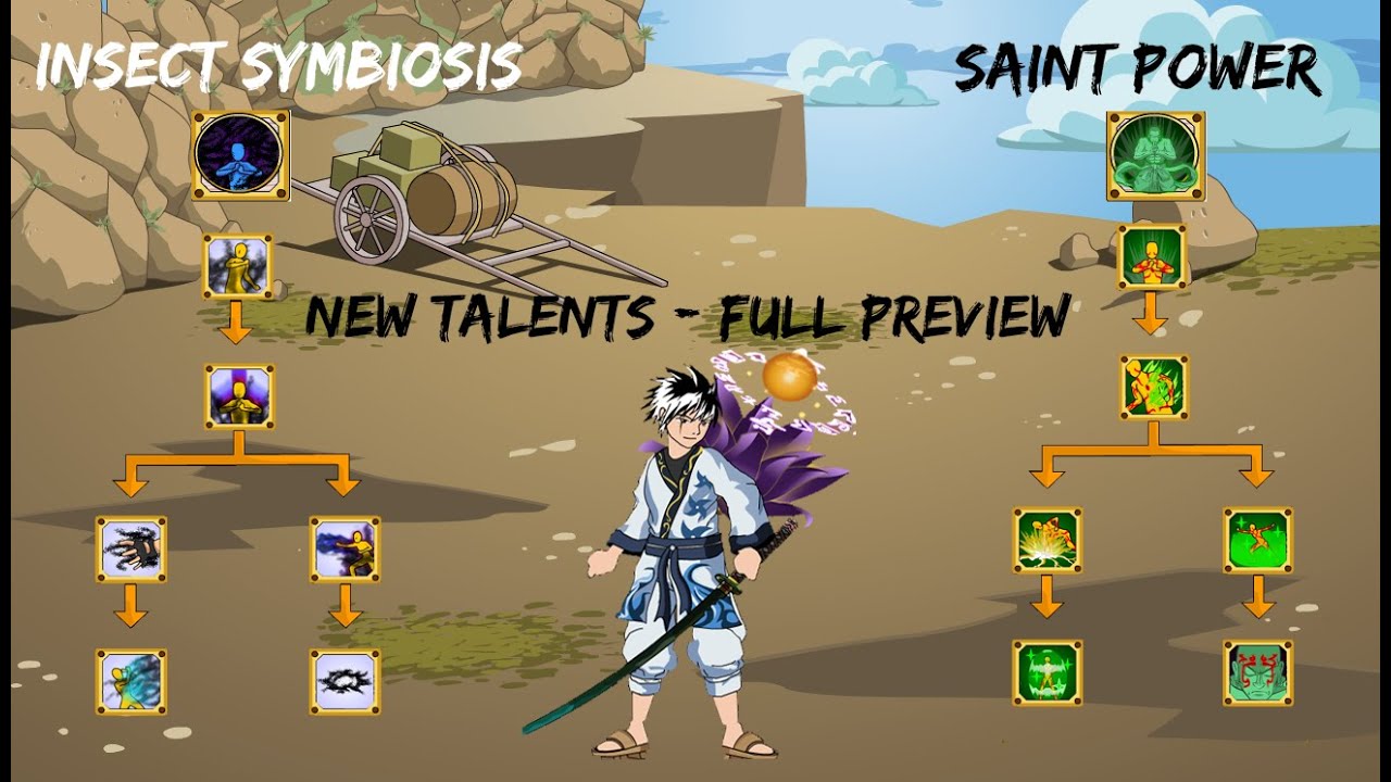 Ninja Legends - Talent Preview (Saint Power & Insect Symbiosis)