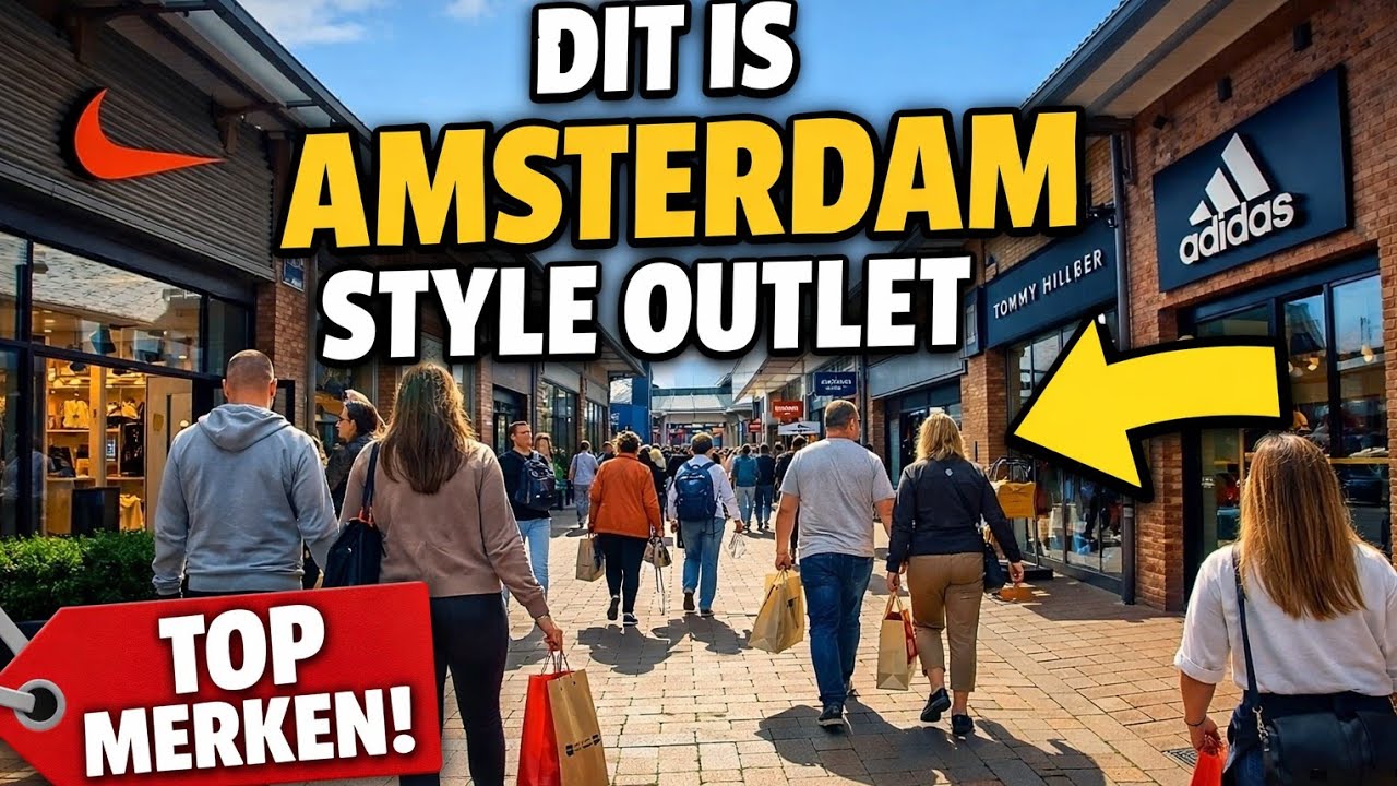 Amsterdam Style Outlet | Walking Tour 4K 🇳🇱 (GoPro Shopping Experience)