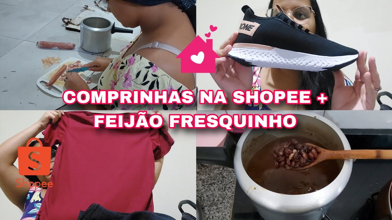 COMPRINHAS NA SHOPEE 💖| FEIJÃO FRESQUINHO | #comprinhasnashopee @Gabriele Barreto
