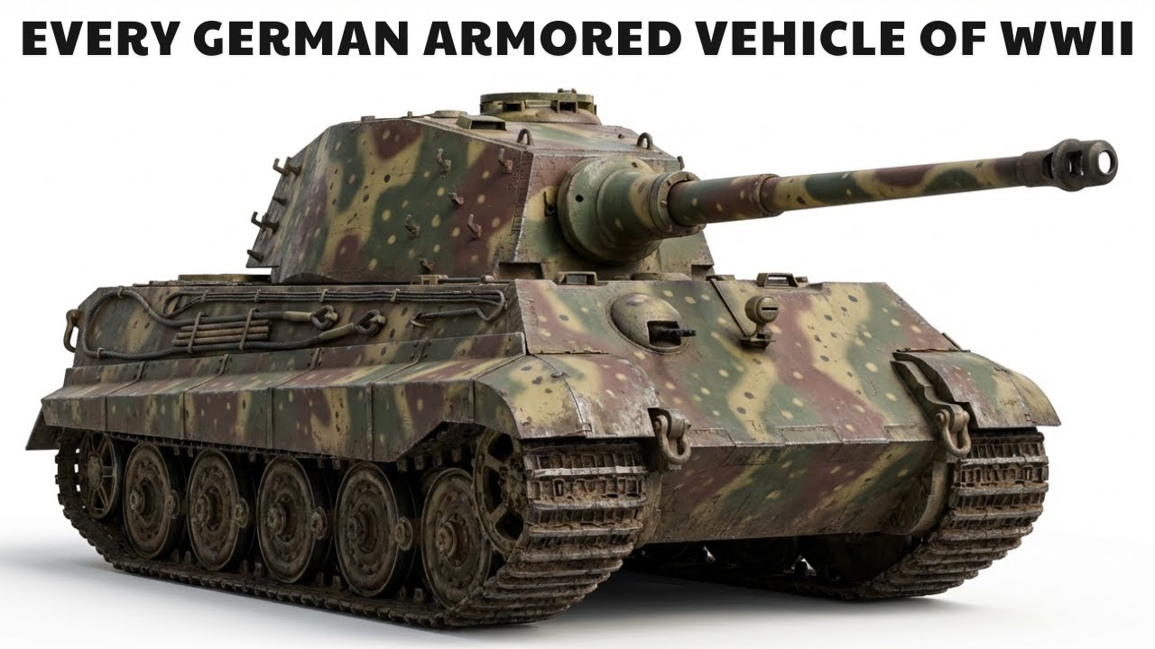 Every German War Machine in WWII | From Light Panzers to Super-Heavy Monsters