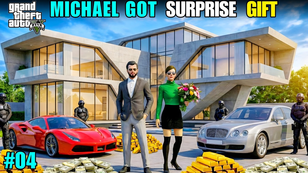 Michael Got an MYSTERY Gift in GTA 5! 🔥😲 #04 
