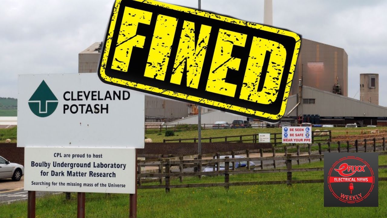 Компания Cleveland Potash оштрафована на 3,6 млн фунтов стерлингов после того, как ДВА электрика получили серьезные ожоги.