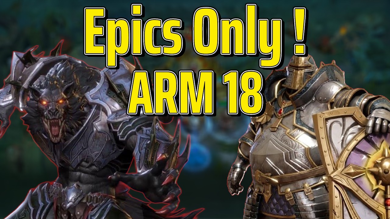 AMR 18 CLEARED with ONLY EPICS | No Legendaries Needed!